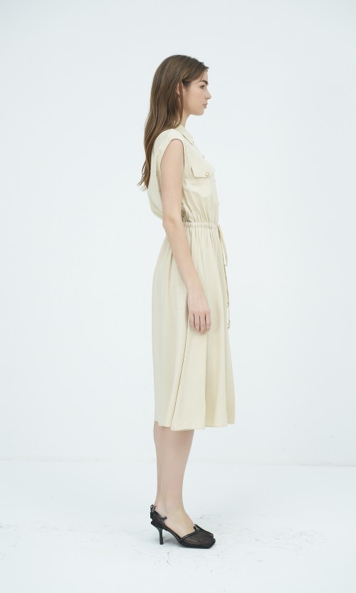 SIXDO Woven Flared Dress for Women